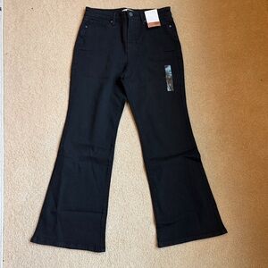 LC Lauren Conrad Black Flare Wide Leg Jeans